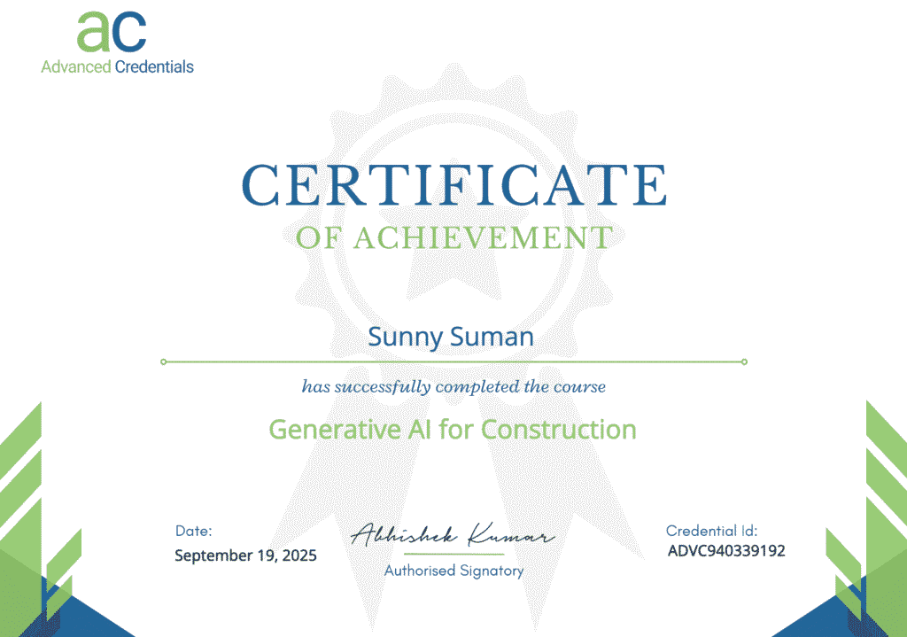Certificate Construction